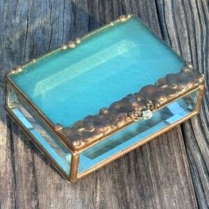 Vintage Glass Reunions Trinket/Jewelry Box!